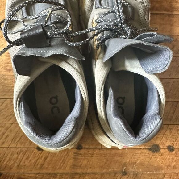 ON cloud athletic trainers 9 gray workout tennis shoes main image 4